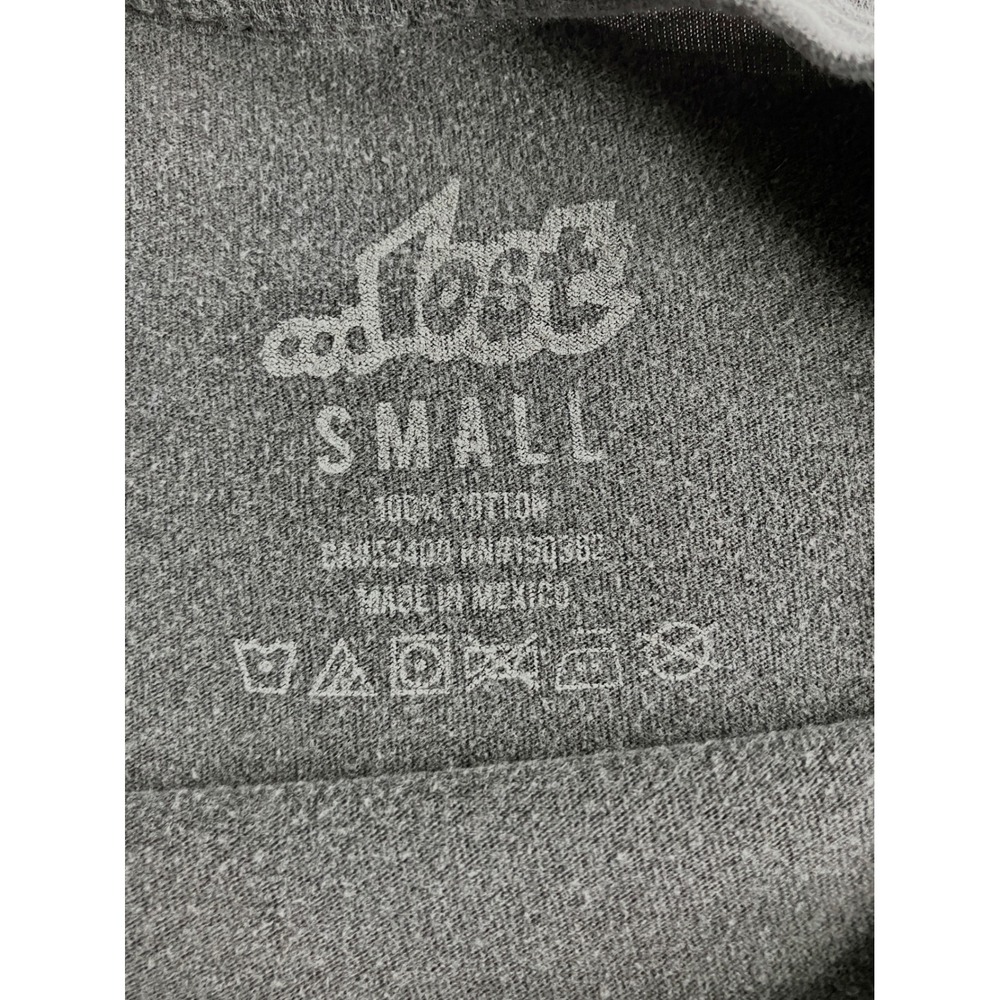 Lost International Born to Lose Skull Graphic T-Shirt Charcoal Gray Mens Small - Picture 5 of 7